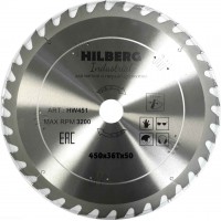 Диск пильный Hilberg Industrial Дерево 450*50*36Т HW451