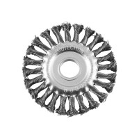 Щетка-крацовка дисковая, витая стальная проволока, посад. d=22,2 мм, d=175мм, (шт.)