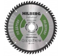 Диск пильный Hilberg Industrial Дерево 255*30*60Т HW256