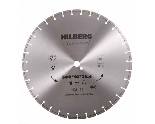 Диск алмазный отрезной 500*25,4 Hilberg Hard Materials Лазер HM111