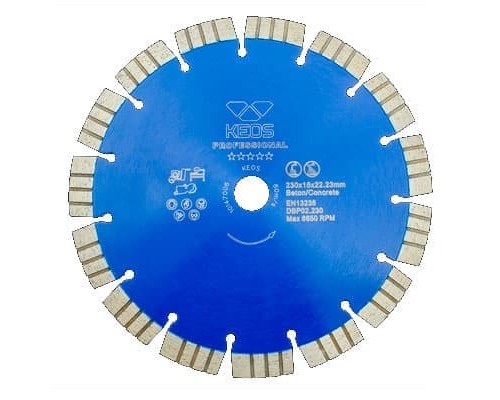 Алмазный диск Keos Professional (бетон) Ø230 мм DBP02.230