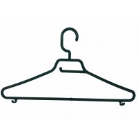 Вешалка пластиковая для одежды черная, 48-50 размер, 42,5см, (шт.)