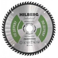 Диск пильный Hilberg Industrial Дерево 250*30*64Т HW252