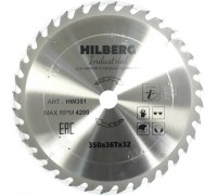 Диск пильный Hilberg Industrial Дерево 350*32*36Т HW351