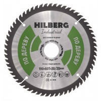 Диск пильный Hilberg Industrial Дерево 190*30/20*60Т HW193