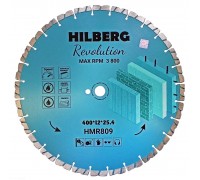 Диск алмазный отрезной 400*25,4*12 Hilberg Revolution HMR809