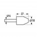 Шарошка абразивная конус, 27х18х6мм, (шт.)