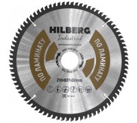 Диск пильный Hilberg Industrial Ламинат 210*30*80Т HL210