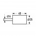 Шарошка абразивная цилиндр, 40х25х6мм, (шт.)