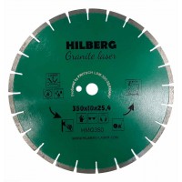 Диск алмазный отрезной 350*25,4*10 Hilberg Гранит Лазер HMG350