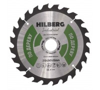 Диск пильный Hilberg Industrial Дерево 210*30*24Т HW210