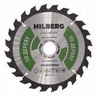 Диск пильный Hilberg Industrial Дерево 210*30*24Т HW210