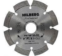Диск алмазный отрезной 115*22,23 Hilberg Hard Materials Лазер HM101