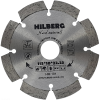 Диск алмазный отрезной 115*22,23 Hilberg Hard Materials Лазер HM101