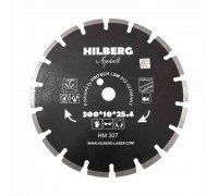 Диск алмазный отрезной 300*25,4 Hilberg Hard Materials Лазер асфальт HM307