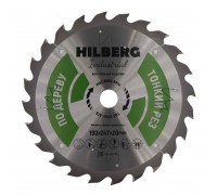 Диск пильный Hilberg Industrial Дерево тонкий рез 190*20*24Т HWT194