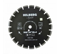 Диск алмазный отрезной 350*25,4 Hilberg Hard Materials Лазер асфальт HM308