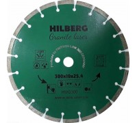 Диск алмазный отрезной 300*25,4*10 Hilberg Гранит Лазер HMG300