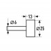 Шарошка абразивная цилиндр, 13х25х6мм, (шт.)