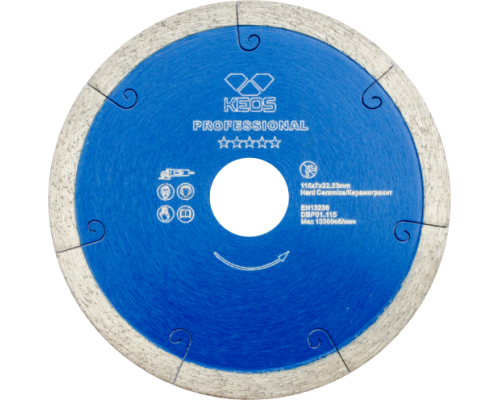 Алмазный диск Keos Professional Ø115 мм DBP01.115