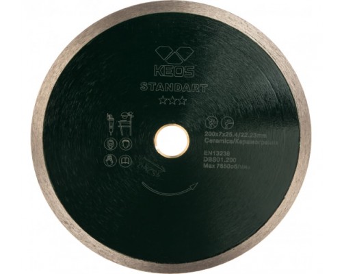 Алмазный диск Keos Standart Ø200 мм DBS01.200