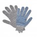 Рабочие перчатки хб 6 нитей 10 класс ПВХ точка цвет серый
