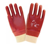 Перчатки облитые пвх красные 2Hands ECO 50-202